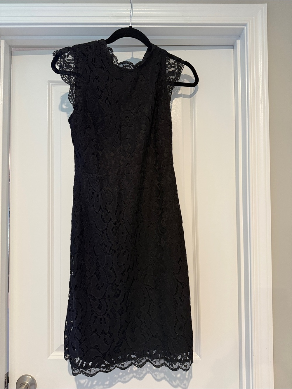 Xhilaration Black Lace Midi Dress